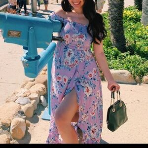 Candies floral dress with shorts midi maxi